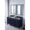 James Martin Vanities Brittany 60in Double Vanity, Victory Blue w/ 3 CM Charcoal Soapstone Quartz Top 650-V60D-VBL-3CSP - alternate 5
